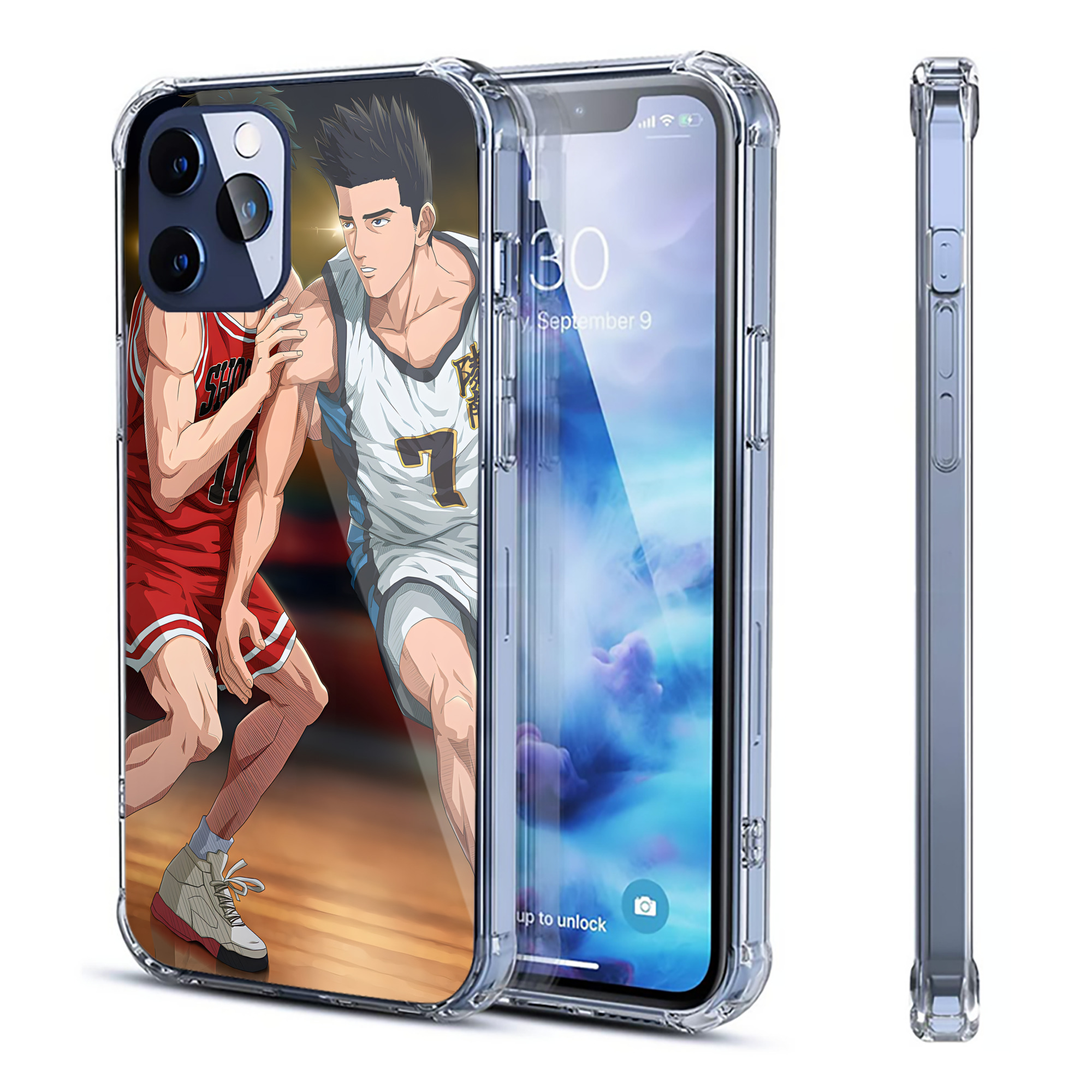（画像用） SLAM DUNK／スラムダンク 【iPhone 12シリーズ対応】透明スマホケース（クリアソフトケース）